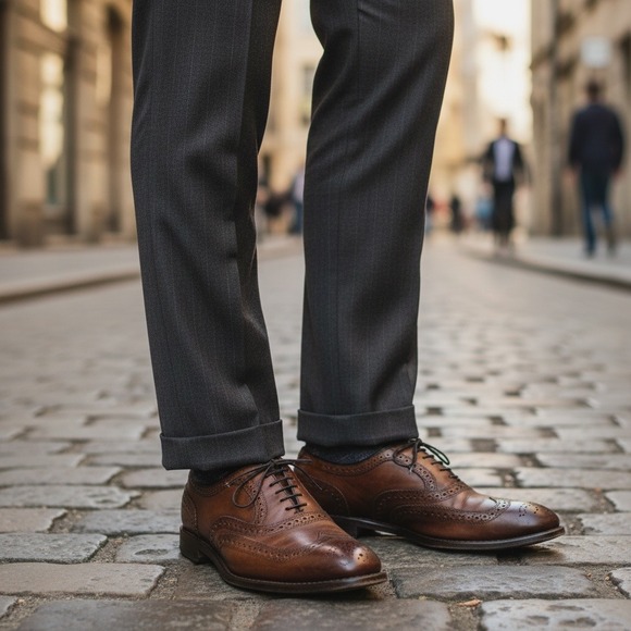 Allen Edmonds Other - Allen Edmonds Wingtip McAllister‎ Shoes Brown Leather Lace Up Mens Size  10.5